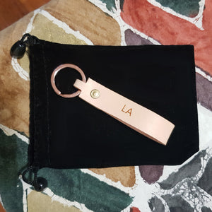 Personalised Handcrafted Leather Keyring