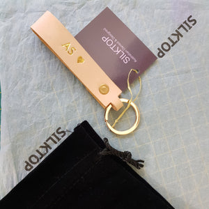 Personalised Handcrafted Leather Keyring